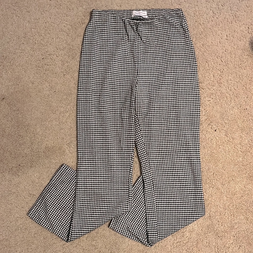High Waisted gingham flare pants. Great for work with a bit of stretch.